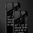 tryna drain my energy glass case for oneplus 7 image-2