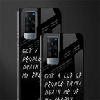tryna drain my energy glass case for vivo x60 image-2
