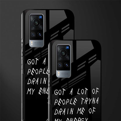 tryna drain my energy glass case for vivo x60 image-2