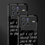 tryna drain my energy glass case for vivo x80 pro 5g image-2