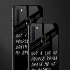 tryna drain my energy glass case for samsung a21 image-2