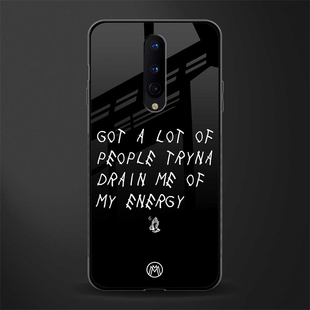 tryna drain my energy glass case for oneplus 8 image