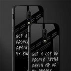 tryna drain my energy glass case for oneplus 6t image-2