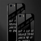 tryna drain my energy glass case for iphone 7 image-2