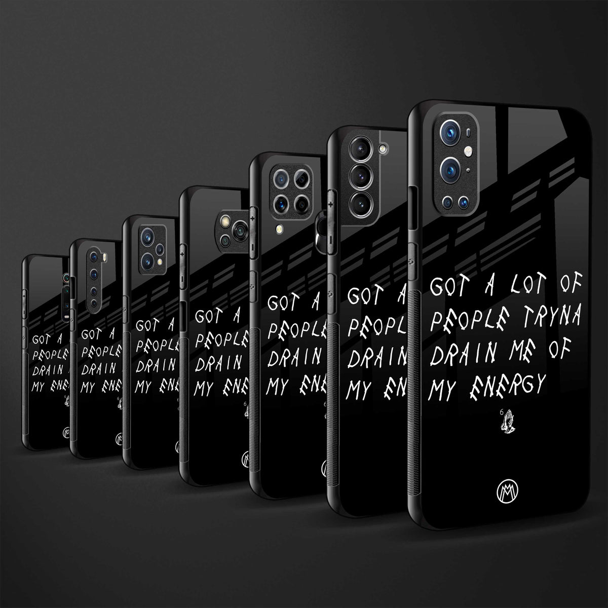 tryna drain my energy glass case for samsung galaxy m31 image-3