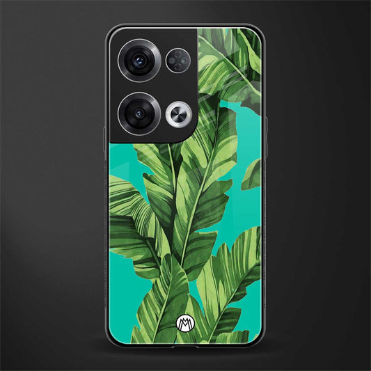 ubud jungle back phone cover | glass case for oppo reno 8