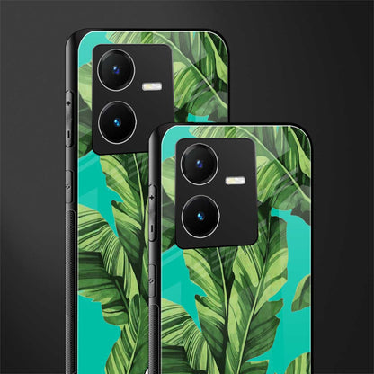 ubud jungle back phone cover | glass case for vivo y22