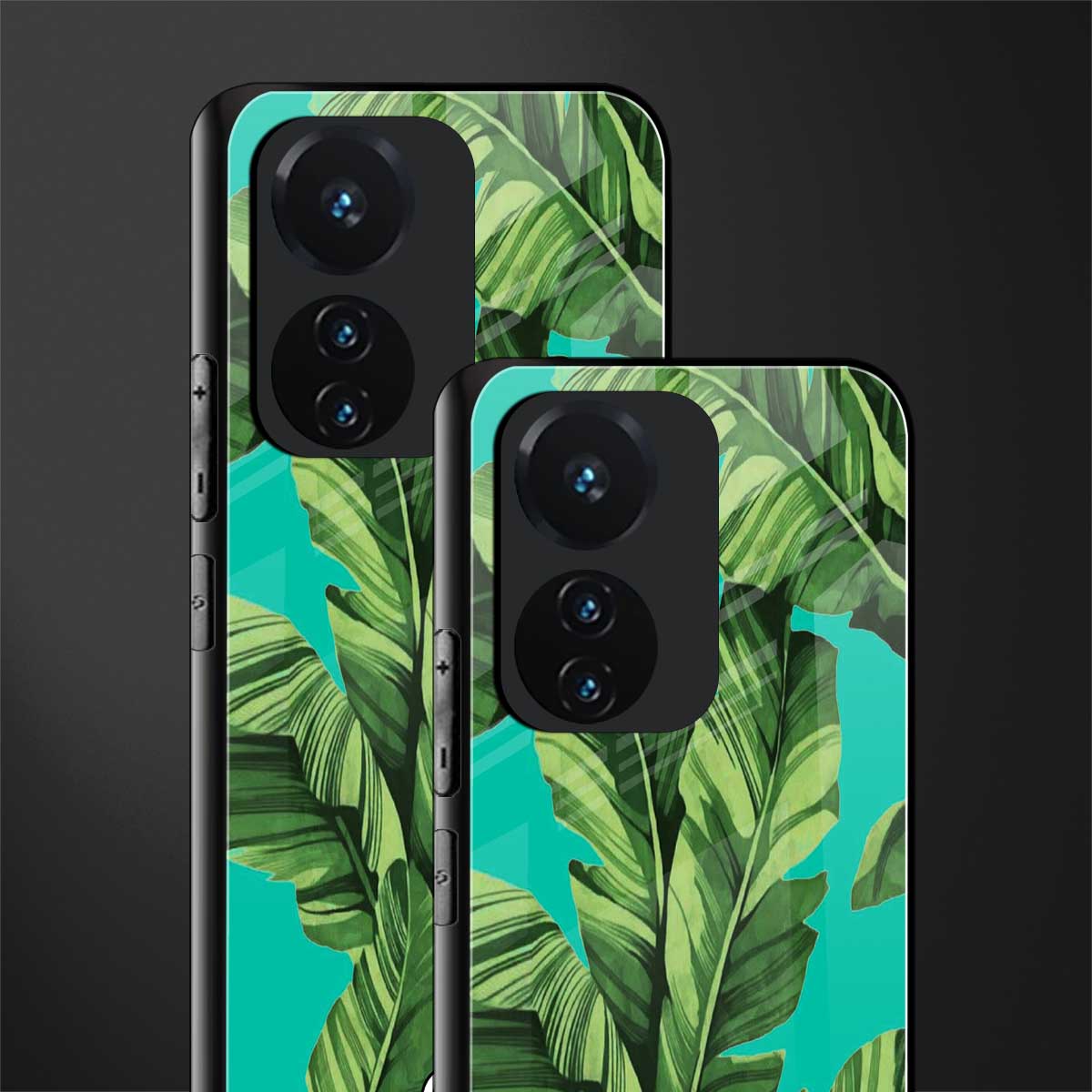 ubud jungle back phone cover | glass case for vivo t1 44w 4g