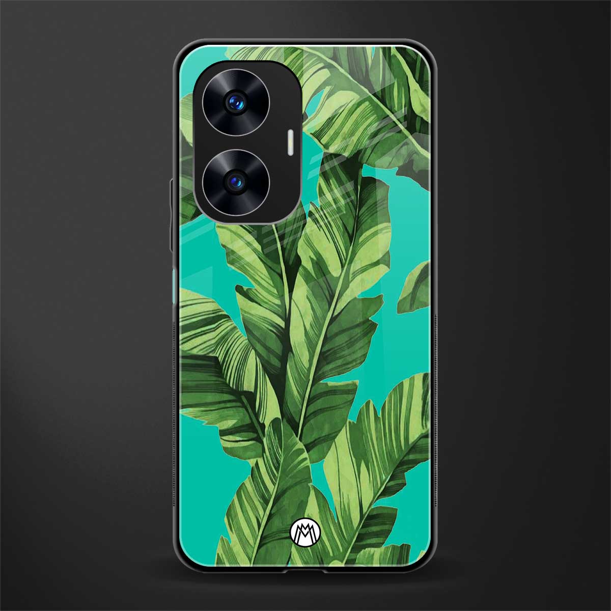 ubud jungle back phone cover | glass case for realme c55