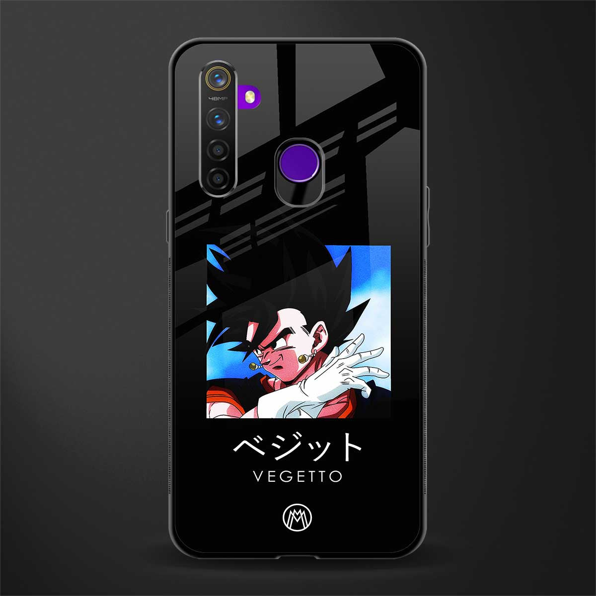 vegetto dragon ball z anime glass case for realme 5 image
