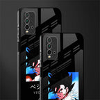 vegetto dragon ball z anime glass case for redmi 9 power image-2