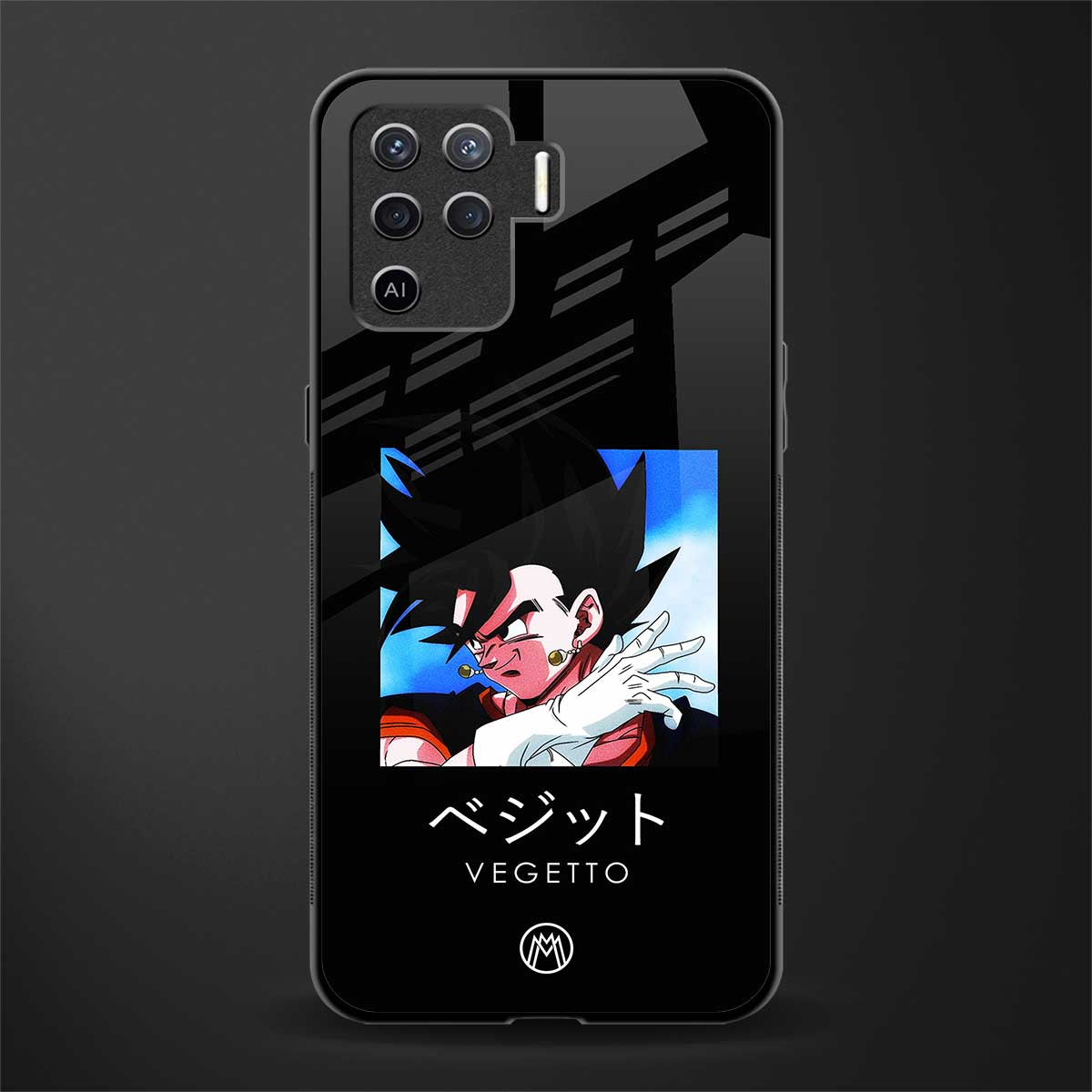vegetto dragon ball z anime glass case for oppo f19 pro image