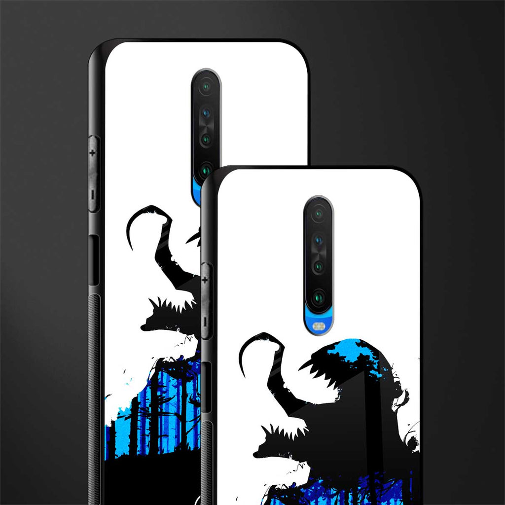 venom minimalistic glass case for poco x2 image-2