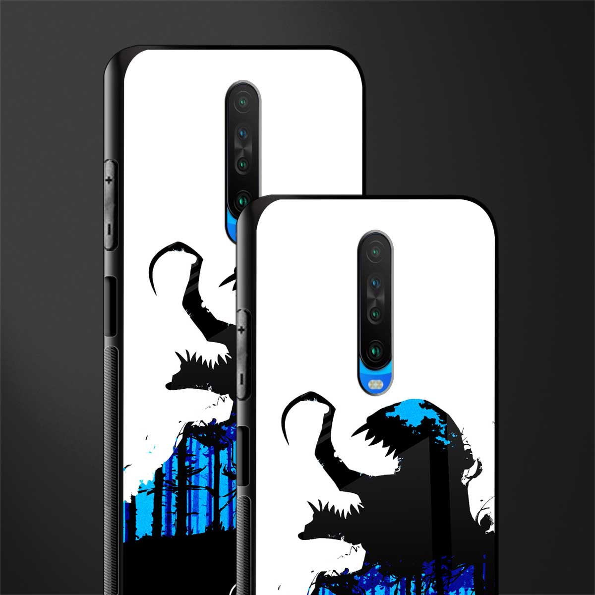 venom minimalistic glass case for poco x2 image-2