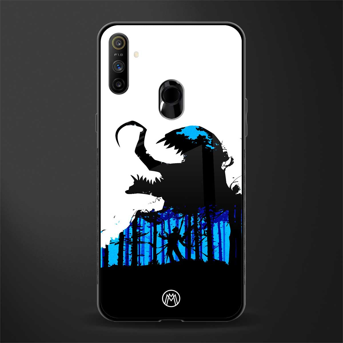 venom minimalistic glass case for realme narzo 10a image