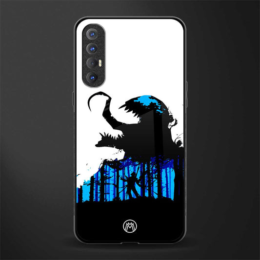 venom minimalistic glass case for oppo reno 3 pro image