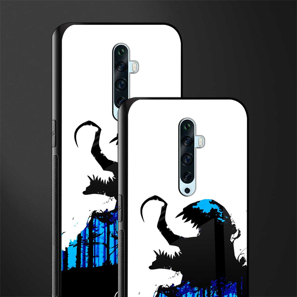 venom minimalistic glass case for oppo reno 2f image-2