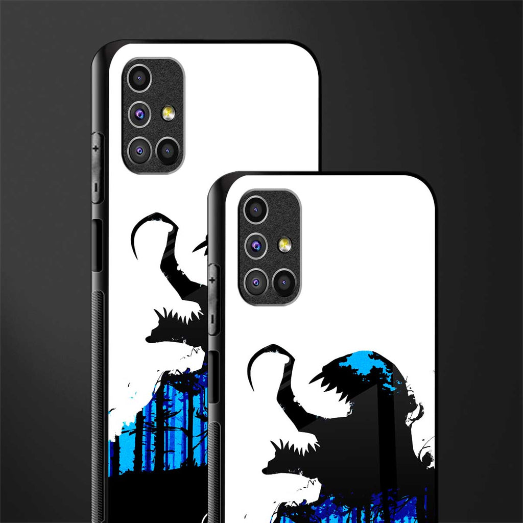venom minimalistic glass case for samsung galaxy m51 image-2