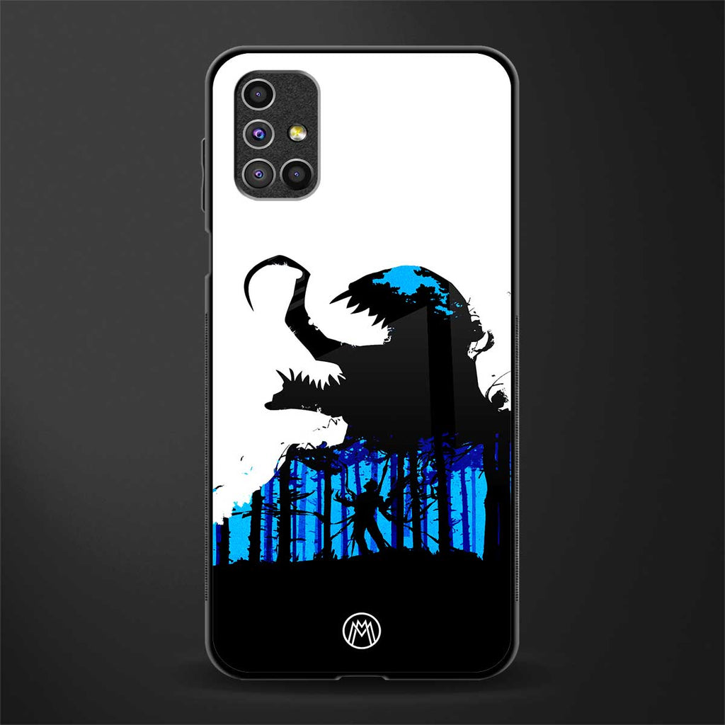 venom minimalistic glass case for samsung galaxy m51 image