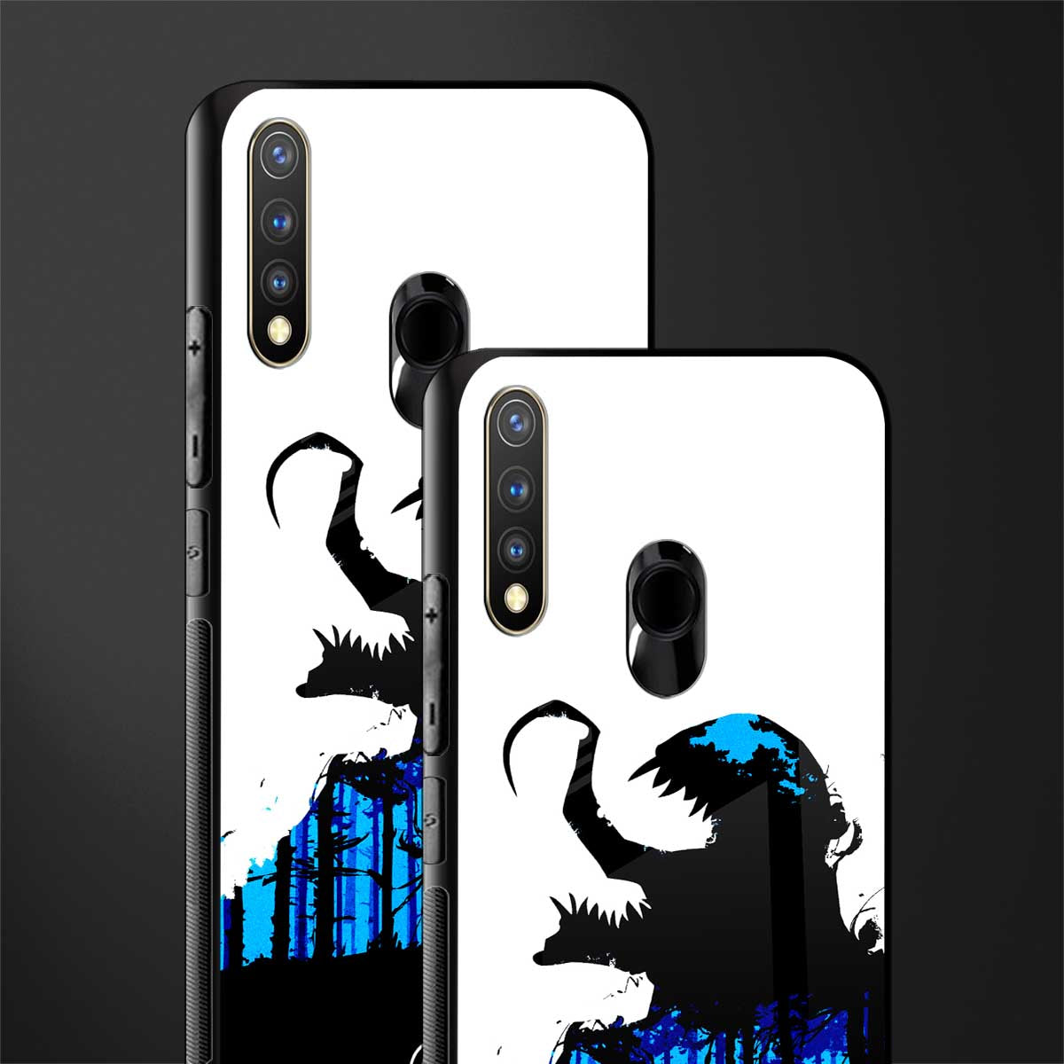 venom minimalistic glass case for vivo y19 image-2