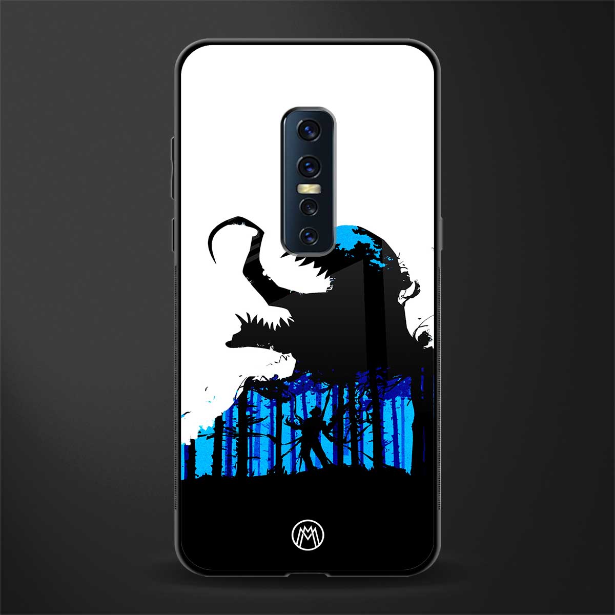 venom minimalistic glass case for vivo v17 pro image