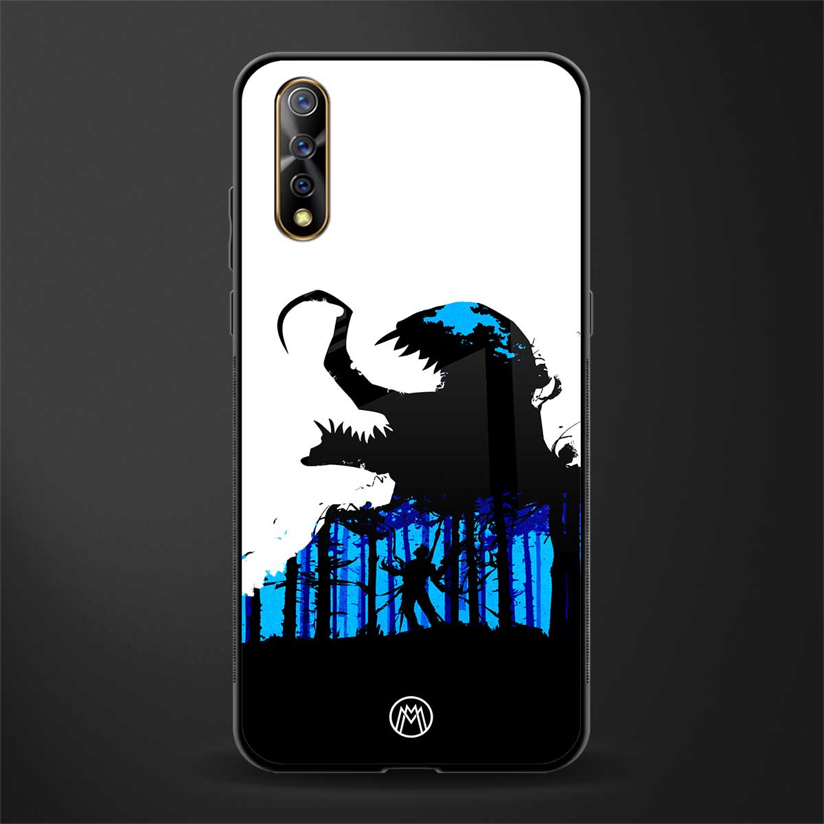 venom minimalistic glass case for vivo s1 image