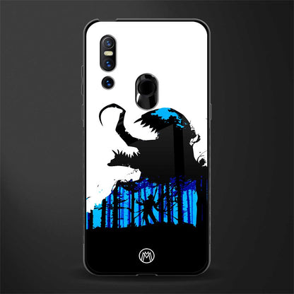 venom minimalistic glass case for vivo v15 image