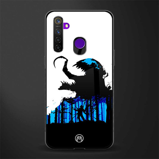 venom minimalistic glass case for realme 5i image