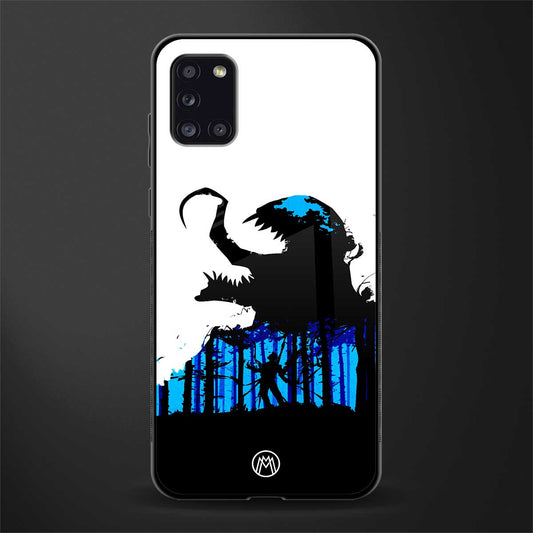 venom minimalistic glass case for samsung galaxy a31 image