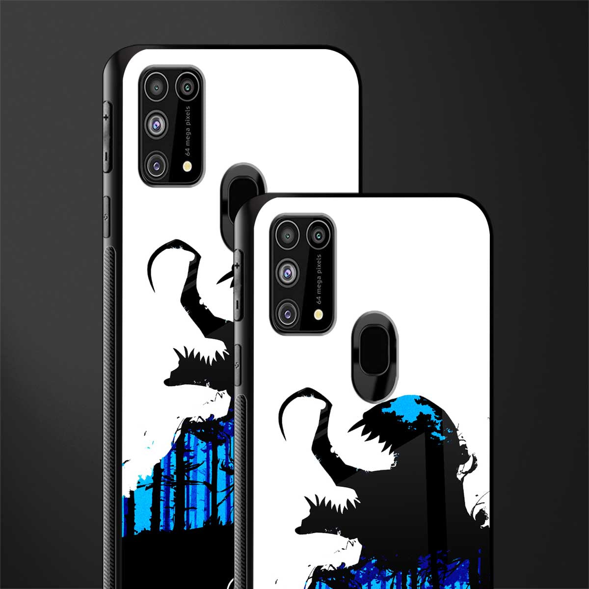 venom minimalistic glass case for samsung galaxy m31 image-2