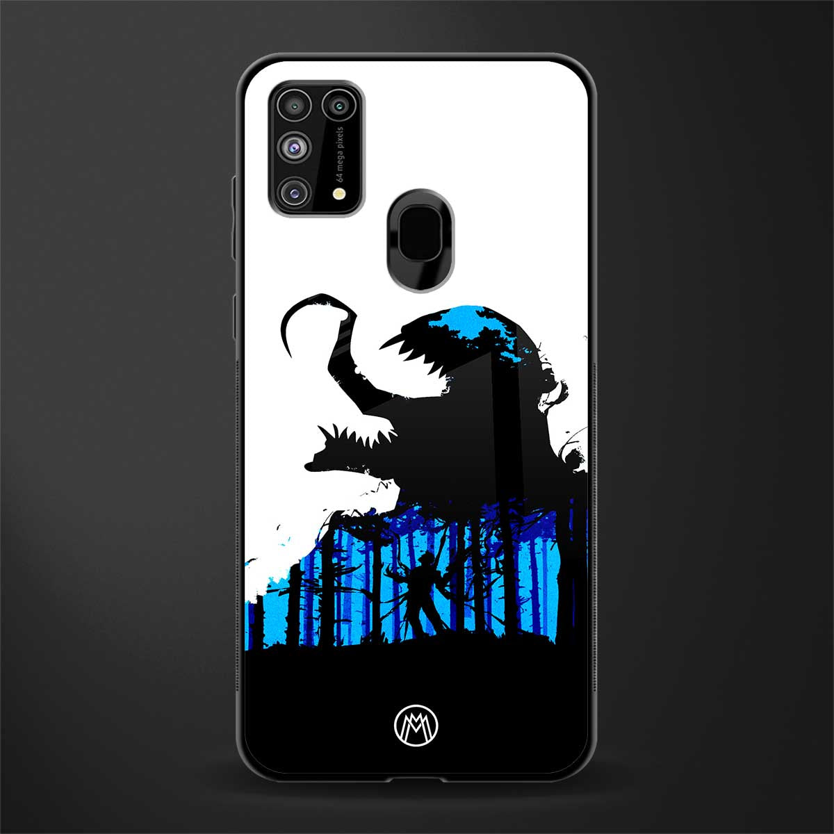 venom minimalistic glass case for samsung galaxy m31 image