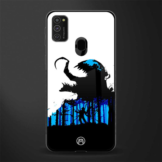 venom minimalistic glass case for samsung galaxy m21 image
