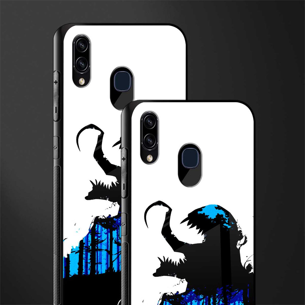 venom minimalistic glass case for samsung galaxy m10s image-2
