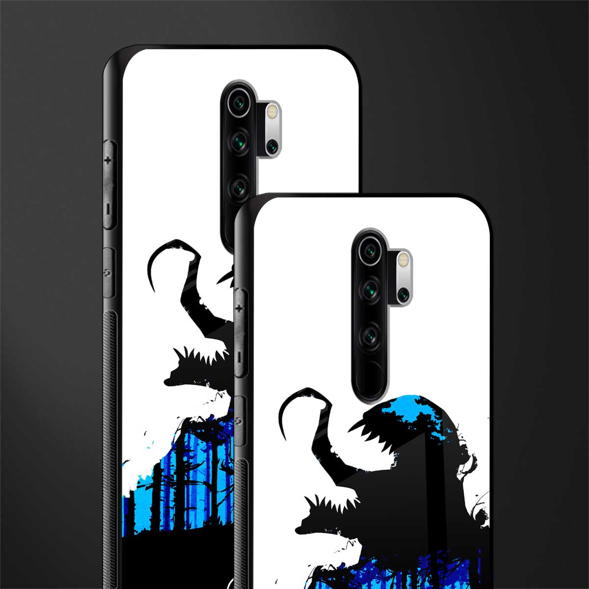 venom minimalistic glass case for redmi note 8 pro image-2