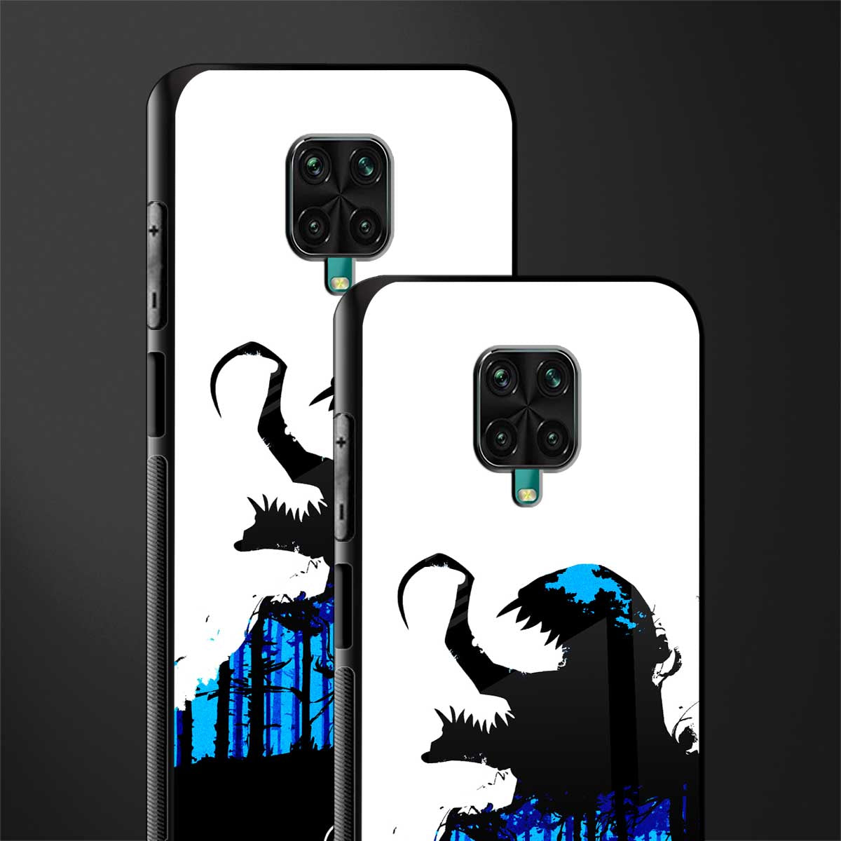 venom minimalistic glass case for poco m2 pro image-2