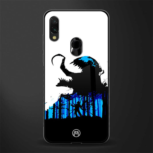 venom minimalistic glass case for redmi y3 image