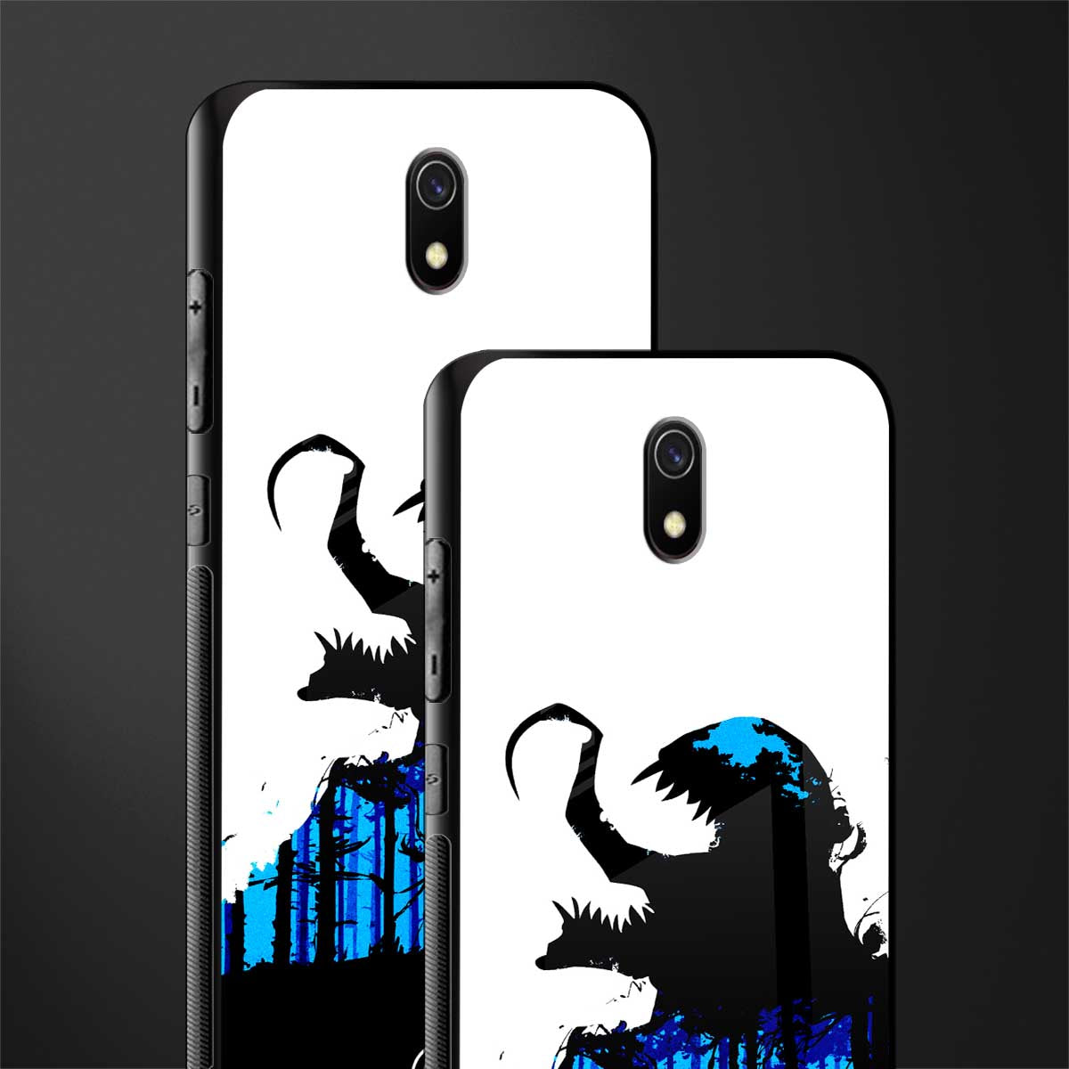 venom minimalistic glass case for redmi 8a image-2