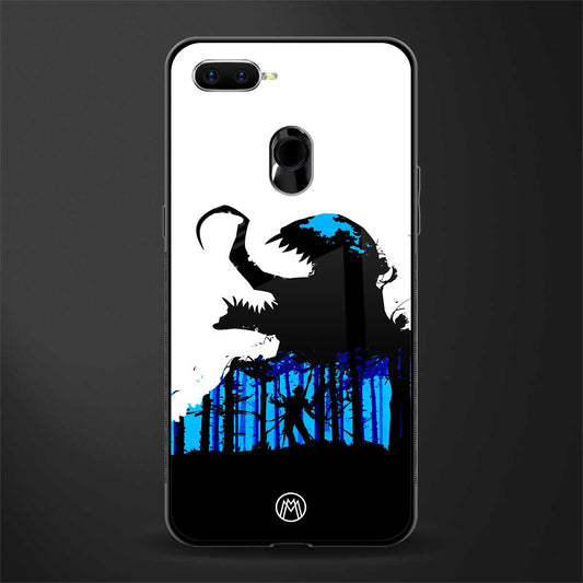 venom minimalistic glass case for oppo a7 image