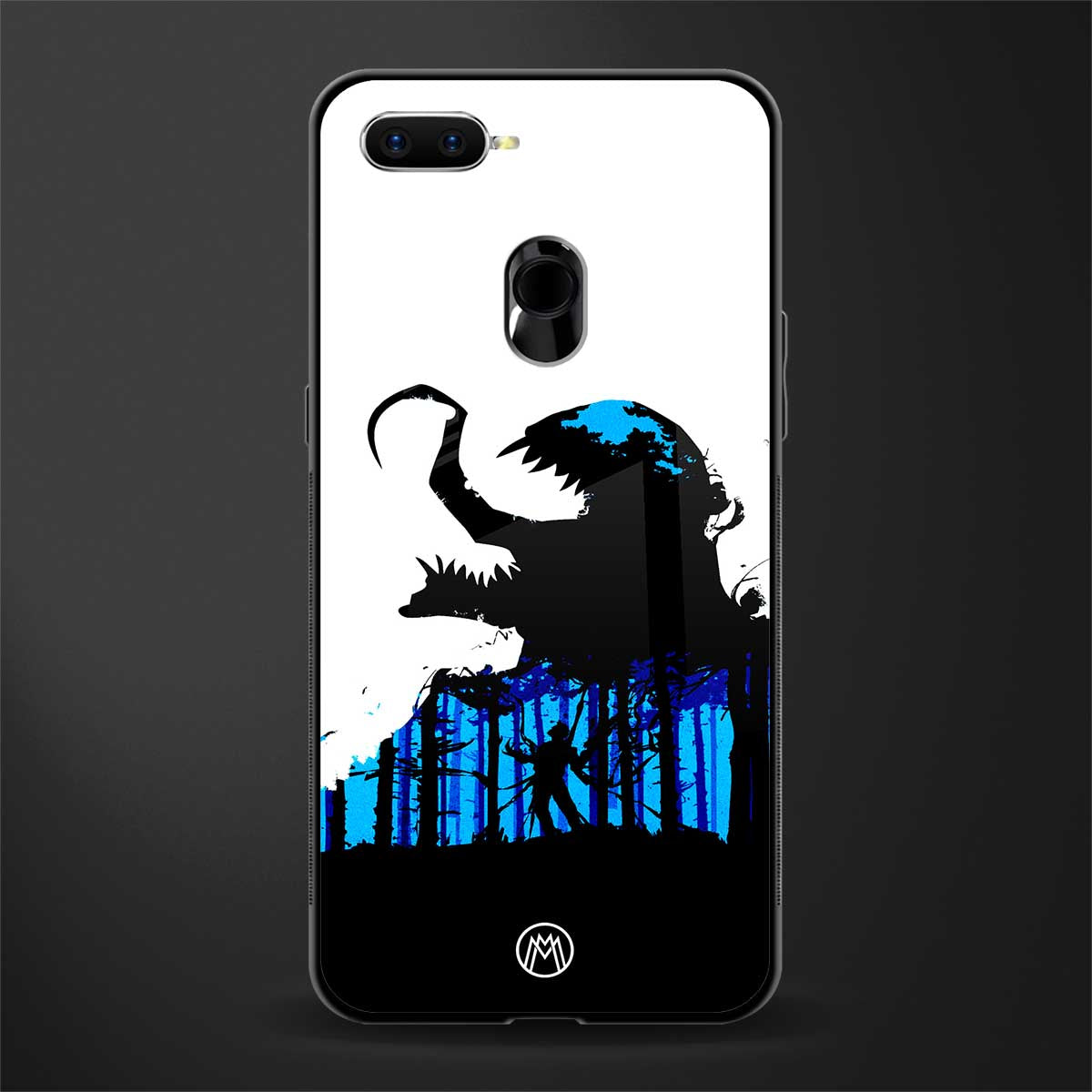 venom minimalistic glass case for oppo a12 image