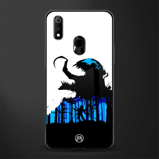 venom minimalistic glass case for realme 3i image