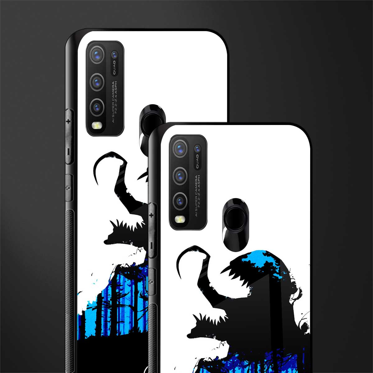 venom minimalistic glass case for vivo y30 image-2