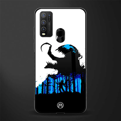 venom minimalistic glass case for vivo y30 image