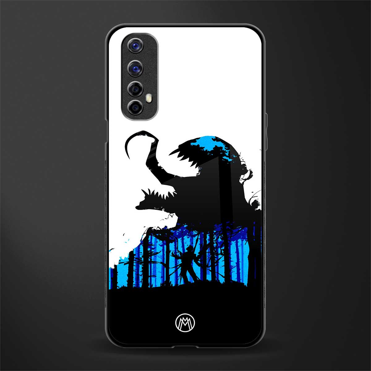 venom minimalistic glass case for realme 7 image
