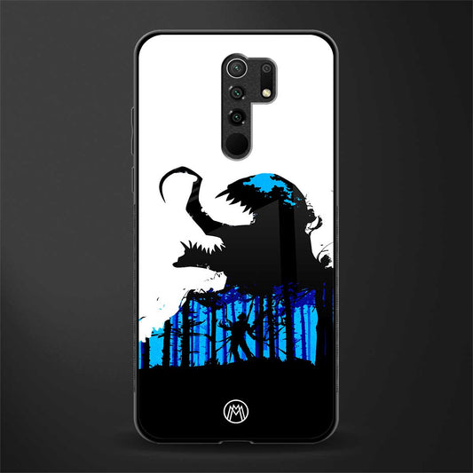 venom minimalistic glass case for poco m2 image