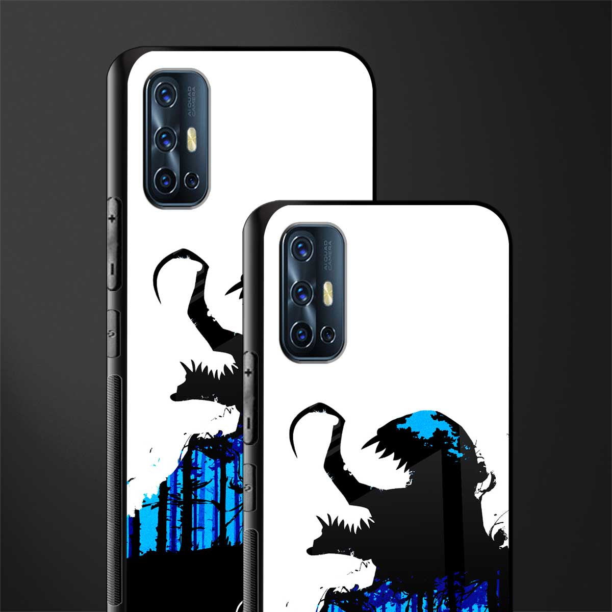 venom minimalistic glass case for vivo v17 image-2