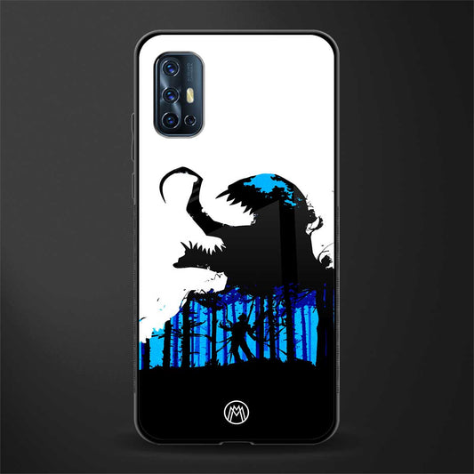 venom minimalistic glass case for vivo v17 image