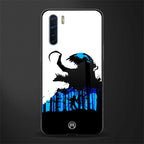 venom minimalistic glass case for oppo f15 image