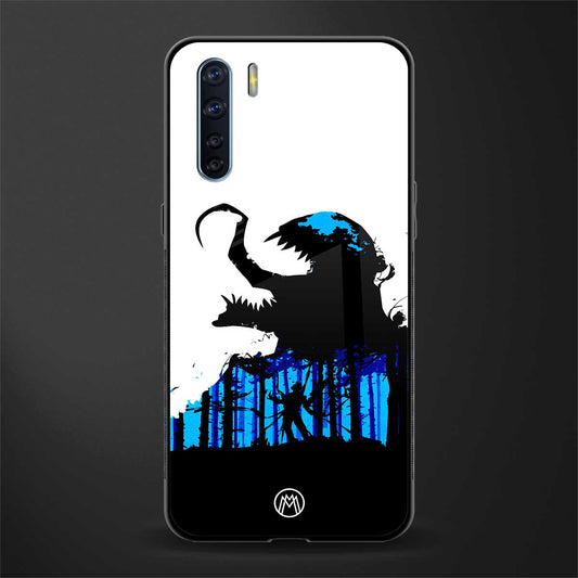 venom minimalistic glass case for oppo f15 image