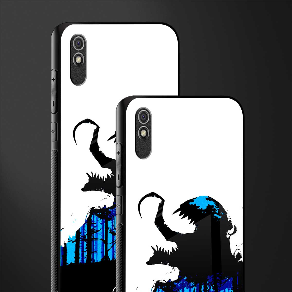 venom minimalistic glass case for redmi 9a image-2