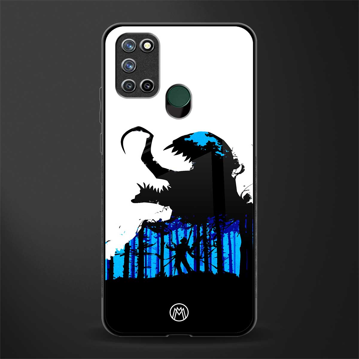 venom minimalistic glass case for realme 7i image
